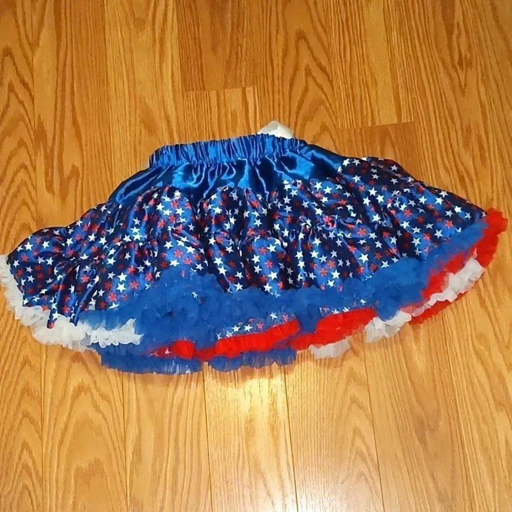 Red White and Blue twirl skirt Sz 4/5